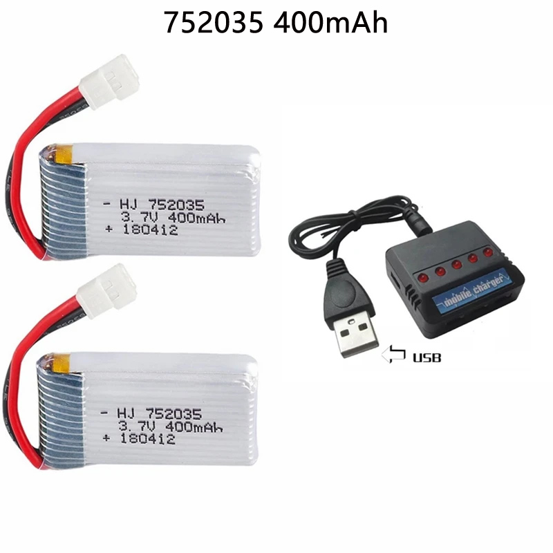 752035 3.7V 400mAh 35C Drone B - Eachine Drone E58 review and price
