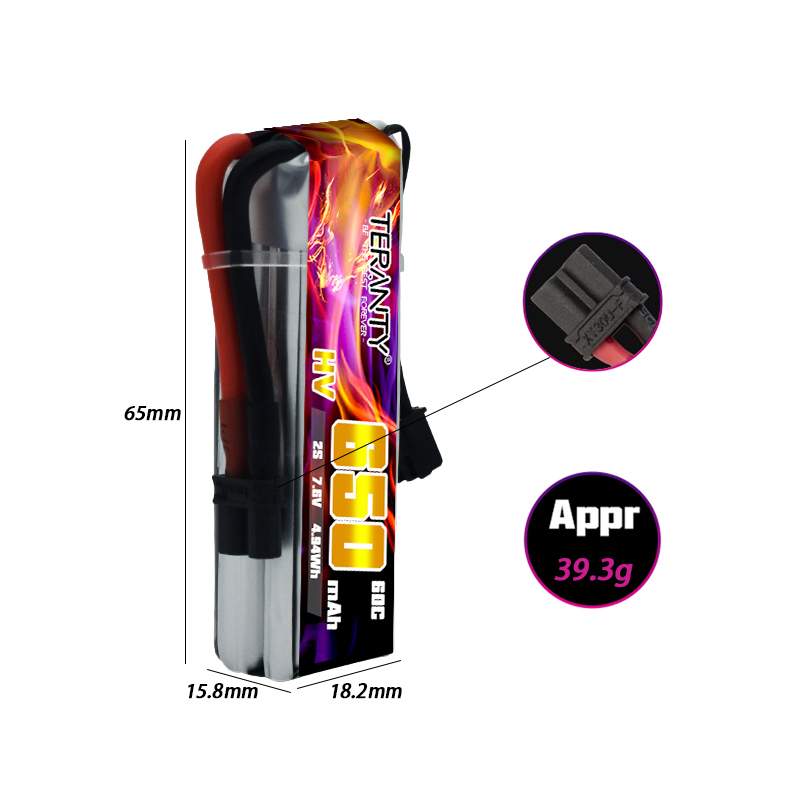 2/4/6/10PCS TERANTY 650mAh 2S  - Drone Kit Racing review and price
