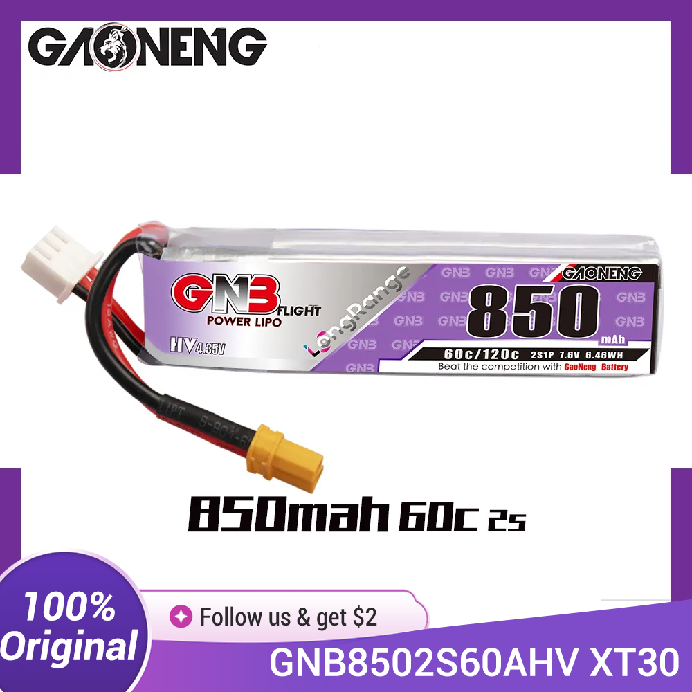 GAONENG GNB LiPo Battery 850mA - Drone Kit Long Range review and price