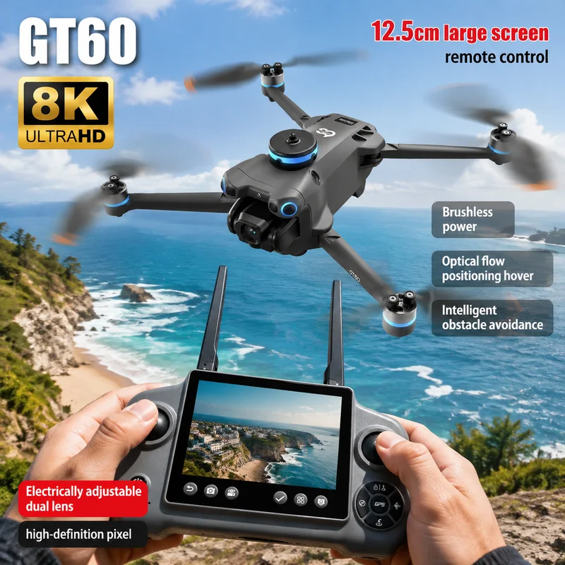NEW GT60 Mini Drone Dual Camer - Drone Kit Long Range review and price
